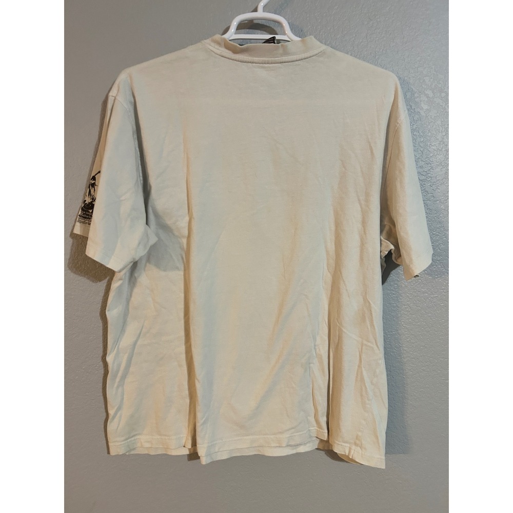 5ive Jungle & Co Mens 2XL Graphic T-Shirt Cream DJ Music NYC Streetwear Cotton - Picture 5 of 7